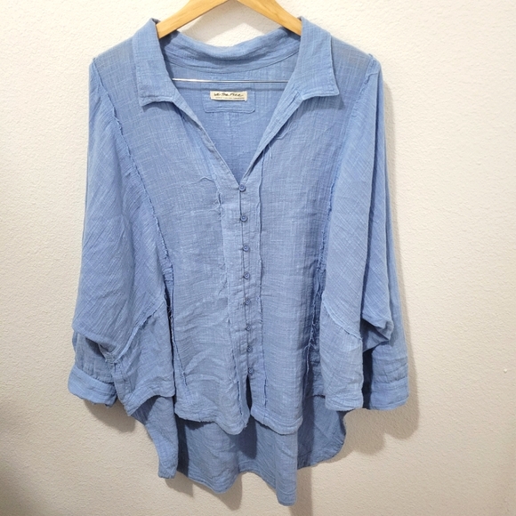 We The Free Tops - FREE PEOPLE Oversized Button Down Tunic